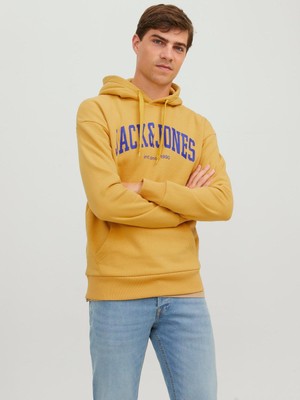 Jack & Jones Hood Josh Erkek Sarı Kapüşonlu Sweatshirt