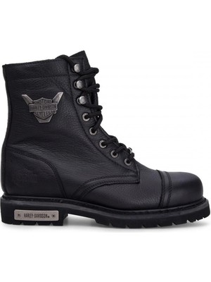 Harley Davidson 025M100553 Colmar Erkek Bot - Siyah Baskılı Deri