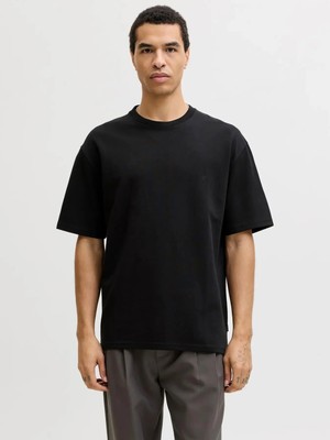 Jack & Jones Jack Jones Jprblaethan Ss Logo Tee Sn Erkek Siyah Tshirt 12292340-02