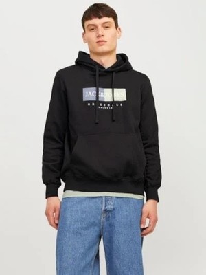 Jack & Jones Jorfrederıksberg Box Swea Siyah Erkek Sweatshirt