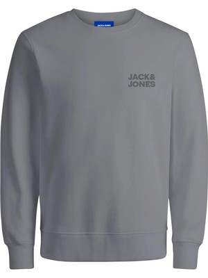 Jack & Jones JORLOGO SWEAT CREW NECK T Gri Erkek Sweatshirt