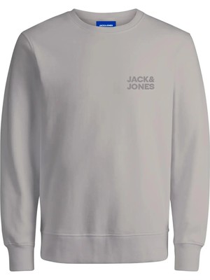 Jack & Jones JORLOGO SWEAT CREW NECK T Ekru Erkek Sweatshirt
