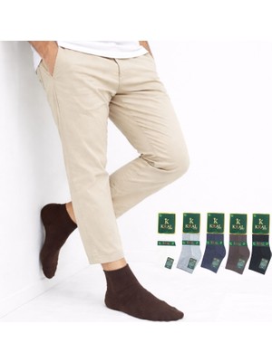 Kral Socks - Erkek Patik Lacose Kabartma Desenli (5 Adet) Bambu Dikişsiz Parfümlü Kısa Çorap
