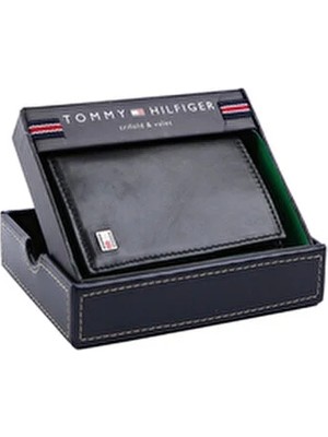 Tommy Hilfiger Erkek Cüzdan 31TL11X018-BLACK