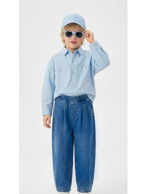 Connemara Erkek Çocuk Kot Pantolon & Gömlek Takımı – Günlük Rahat Şık Kombin