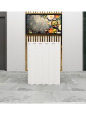 Morepp Erva Karşılama Bankosu ,110 cm ,ofis,kasa,resepsiyon Masası| Beyaz-Beyaz