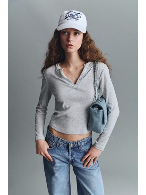 DeFacto Kadın Nakış Jean Cap Şapka A9512AXNS