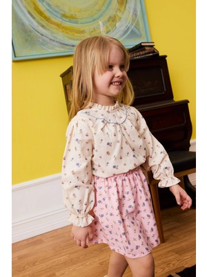 DeFacto %100 Pamuklu Çiçekli Gömlek Kız Bebek G8095A526SP
