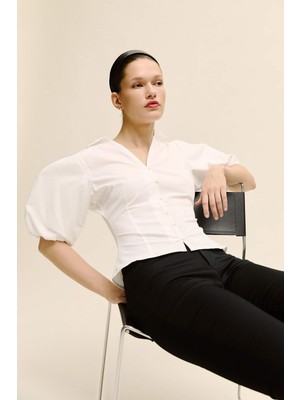 DeFacto Fıtted Poplin Kısa Kollu GÖMLEK H1573AX26SP