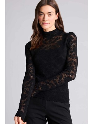 DeFacto Slim Fit Dar Kesim Balıkçı Yaka Desenli İnce Triko Kazak G8525AX25WN