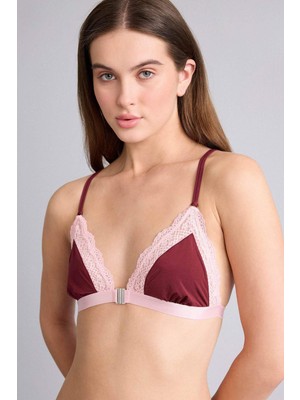 DeFacto Dantel Detaylı Saten Kapsız Pedsiz Balensiz Bralet G1139AX26SP