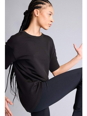 DeFacto Oversize Bisiklet Yaka Sporcu Modal Kısa Kollu Tişört D7127AX26SP