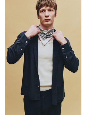 DeFacto Premium Tencel Gömlek H0767AX26SP