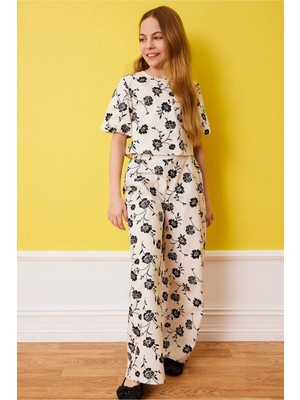 DeFacto Desenli Dokuma 2'li Takım Kız Çocuk G7734A826SM