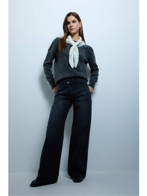 DeFacto %100 Pamuk Wide Leg Jean Pantolon G9877AX26SP