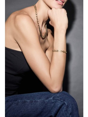 Reis X DeFacto Taşlı Gold Bileklik G4175AXNS