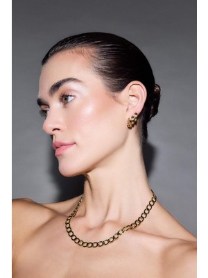 Reis X DeFacto 2'li Gold Küpe G4178AXNS