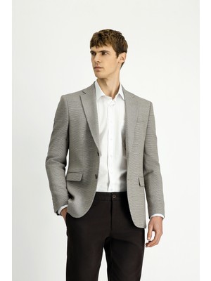 Kiğılı 4 Drop Relaxed Fit Rahat Kesim Klasik Ekose Ceket