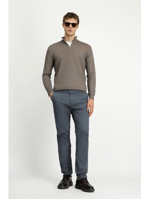 Kiğılı 4 Drop Relaxed Fit Rahat Kesim Yandan Cep Likralı Kanvas / Chino Pantolon