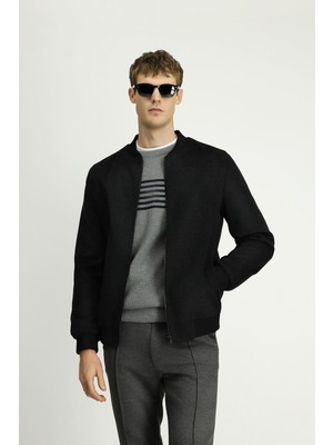 Kiğılı Spor Yünlü Bomber Ceket Mont