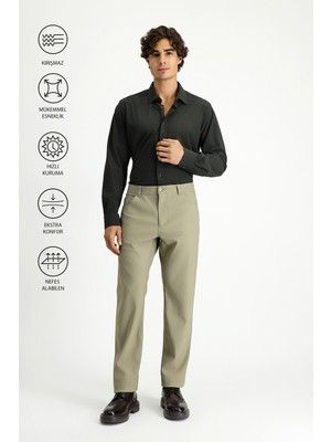 Kiğılı Techno-Line 6 Drop Regular Fit Standart Kesim Çantalı Kanvas / Chino Pantolon