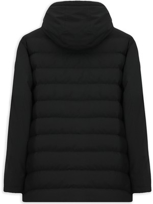 Kiğılı Slim Fit Dar Kesim Kapüşonlu Cepli Fermuarlı Rüzgar Geçirmez Spor Şişme Mont