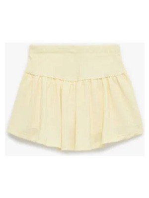 Koton Kadın Şortlu Etek Düz Desenli Rahat Kesim Yazlık Bürümcük Kumaş ile Enerjik Görünüm