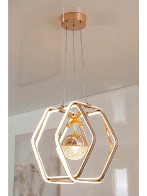 TERRA lighting Morta Tek Toplu Power LED Avize, Mutfak Salon Hol Sarkıt LED Avize, 3 Renk Yanabilen Power LED Avize