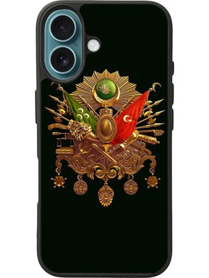 iPhone 16 Uyumlu Osmanli Tugrasi Tasarımlı Glossy Premium Kılıf
