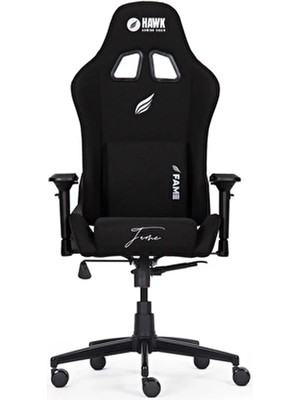 Hawk Gaming Chair Fame Black Kumaş Oyuncu Koltuğu