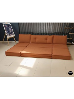 Colormix Ikili Yataklı Kanepe - Gümüş Metal Ayaklı Kadife Koltuk