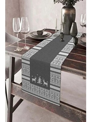 Aymira Home Home 40X140CM Dokuma Leke Tutmaz Baskılı Premium Tay Tüyü Kumaş Masa Örtüsü Runner Yıkanabilir