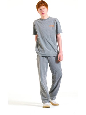 Queen Kids 8247  Erke Çocuk Would Baskılı  Uzun Takım Gri