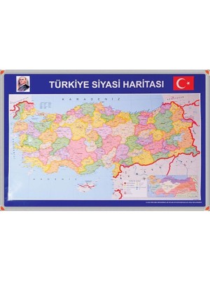 Panda Türkiye Siyasi Haritası (Alüminyum Çerçeve)