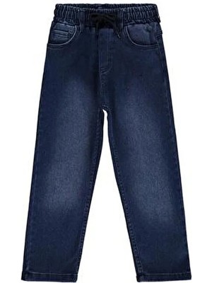 Civil Boys Beli Lastikli Jogger 6-9 Yaş Pantolon Kot - Mavi 9-10 Yaş