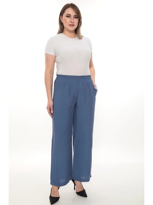 Lady Majestic Kadın Beli Lastikli Rahat Kesim Pantolon – Günlük Şık ve Konforlu