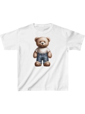 Çamaşır Kenti Çocuk Baskılı T-Shirt - Beyaz Midas Wear