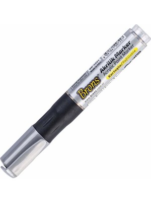 Brons Akrilik Kalem Kartuşlu Gümüş Yuvarlak Uçlu BR-4021