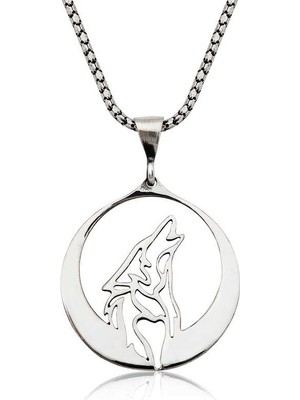 Kenpazar  Gümüş Bozkurt Kolye