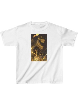 Çamaşır Kenti Çocuk Baskılı T-Shirt - Beyaz Midas Wear