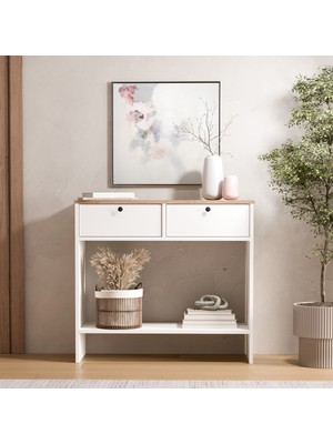 Yurudesign Nord Dresuar Kapaklı Sepet-Beyaz ND14-SW