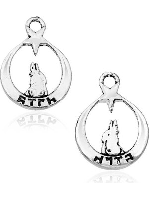 Kenpazar 925 Ayar Gümüş Ayyıldız Bozkurt Tesbih Püskül Ucu