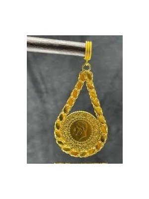 Tekin Kuyumculuk 4 gr (Gram) Çeyrekli Altınlı Kolye Ucu 22 Ayar Altın