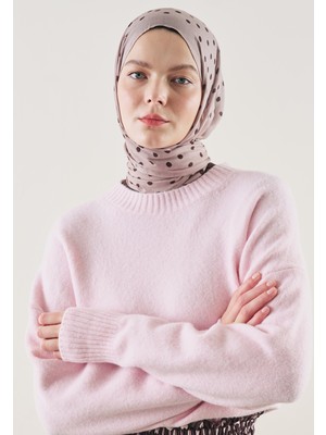 Fresh Gül Kurusu Small Polka Dots Desen Rami Şal