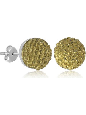 Kenpazar Gümüş Kristal Çivili Kadın Küpe