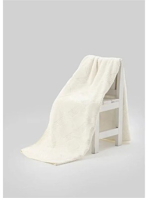 Özdilek Trendy Embos Çift Kişilik Battaniye (220X240)-ART Deco Kemik