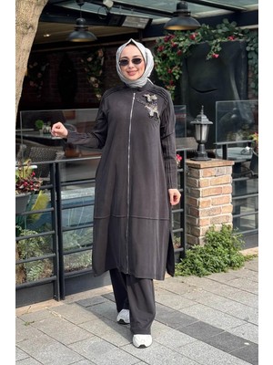 Heddy & Nurcan Çetin Nurcan Çetin Pantolonlu Takım 26448 Siyah