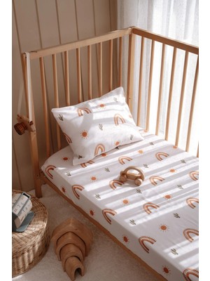 Tek Kişilik, Çocuk Lastikli Çarşaf Takımı, %100 Pamuk Saten - Sunshine