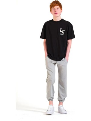 Queen Kids 8148  Erke Çocuk 2iplik Lastikli Eşofman Gri