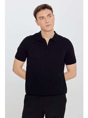 Altınyıldız Classics Standart Fit Normal Kesim Polo Yaka Triko Tişört